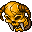 Golden Demon Skull