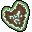 Green Gingerbread Heart